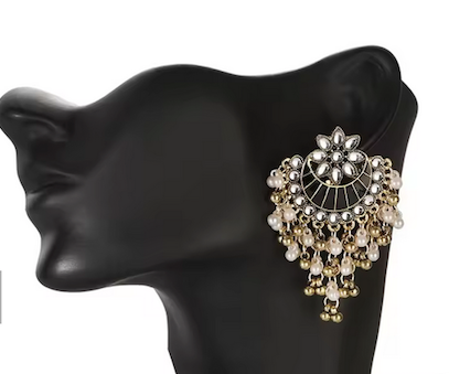 Ethnic Moon Turkish Jhumka Earrings