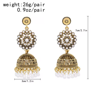 Indian Jhumkas – Lightweight & Wedding-Ready