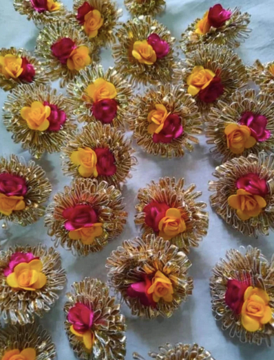 20 Floral Rings for Haldi/Mehndi/Mayun Ceremony